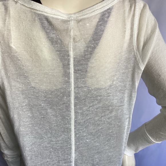 We the Free cream Henley Top with Front Tie - Picture 4 of 4